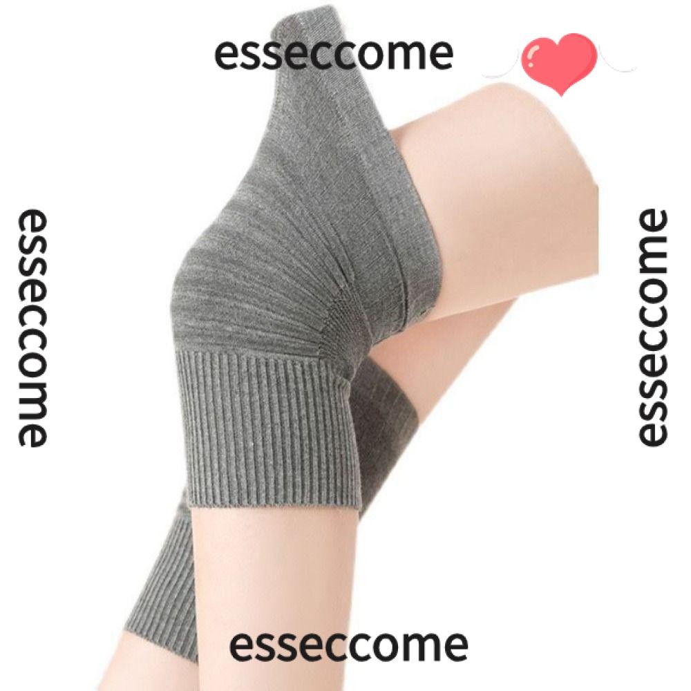 Esseccome รัดเข่าการบีบอัด,แถบยืดหยุ่นกีฬารองเข่า,เปลือยสีดําสีเทาผ้าฝ้ายการบีบอัดแผ่นรองรับยืดหยุ่นกลางแจ้ง