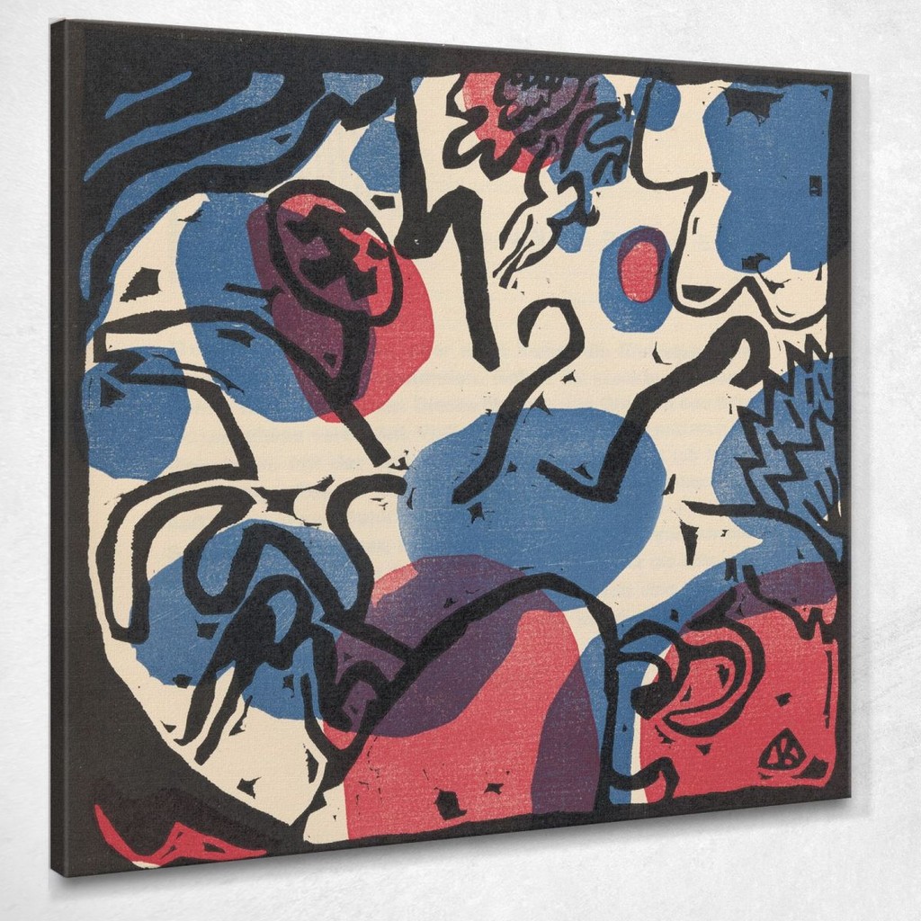Sounds Pl.15 Wassily Kandinsky, wk130 ภาพพิมพ์บนผ้าใบแคนวาส