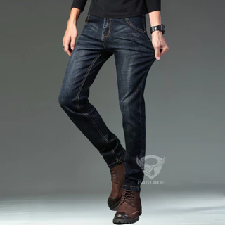 Eaglade กางเกงยีนส์ผ้ายืดลําลองสีน้ําเงินเข้ม 816 C03