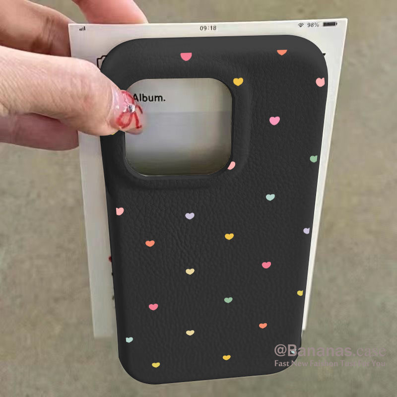 Iphone 16 15 14 13 12 11 Pro Max X Xr Xs Max 7 8 Plus SE2020 เคสโทรศัพท์ ins Love Heart Soft ฝาหลัง