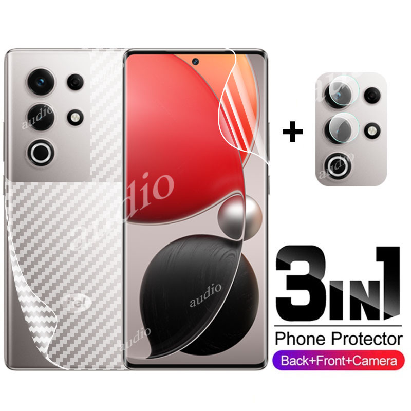 Itel s25 Ultra 4G 3in1 ด้านหน้าด้านหลังเลนส์Hydrogelฟิล์มสําหรับitel S25ultra 4G 2024 สมาร์ทโฟนป้องก