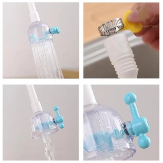 [PE] 360 องศาบ้านหมุนได้น้ํา Bubbler ก๊อกน้ําประหยัดน้ําหัวฉีดเครื่องเติมอากาศแตะอะแดปเตอร์ห้องครัวห้องน้ําอุปกรณ์ TH