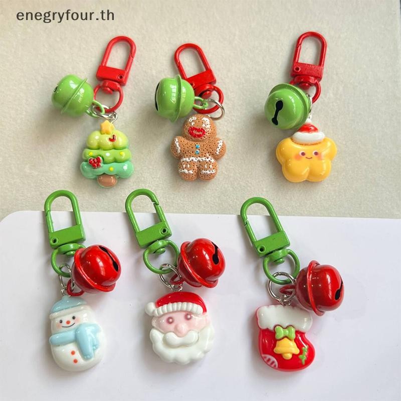 ของขวัญและของเล่น การ์ตูนต้นคริสต์มาส Snowman Santa Claus จี้พวงกุญแจ Creative Christmas พวงกุญแจกระเป๋าเป้สะพายหลังอุปกรณ์ตกแต่งของขวัญ Xmas
