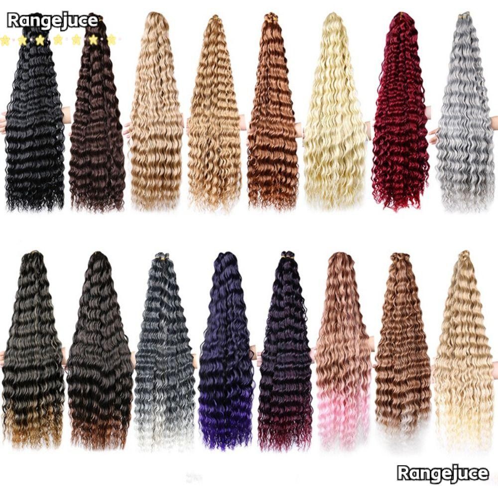 Rangejuce วิกผม, ผมโครเชต์ Super light แปรง, เส้นใยสังเคราะห์ทนความร้อน Easy to bra เคมี Fibre Hair Bundle มนุษย์
