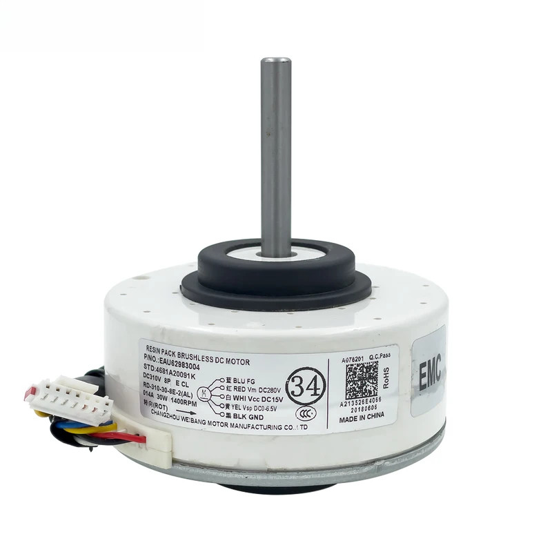 1 ชิ้น RD-310-30-8E-2(AL) SIC-37CVJ-F130-3 EAU62983004 4481a20091k มอเตอร์พัดลม DC สําหรับชิ้นส่วนเค