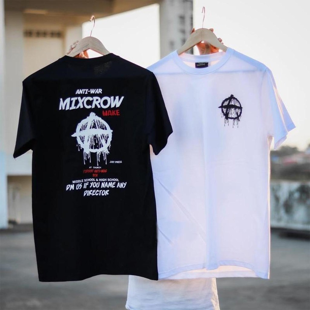 เสื้อยืด oversize แขนสั้น ใส่สบาย แนวสตรีท สกรีนหน้าหลัง ทรงหลวม ส่ได้ทั้งชายเเละหญิง – โปรปัง