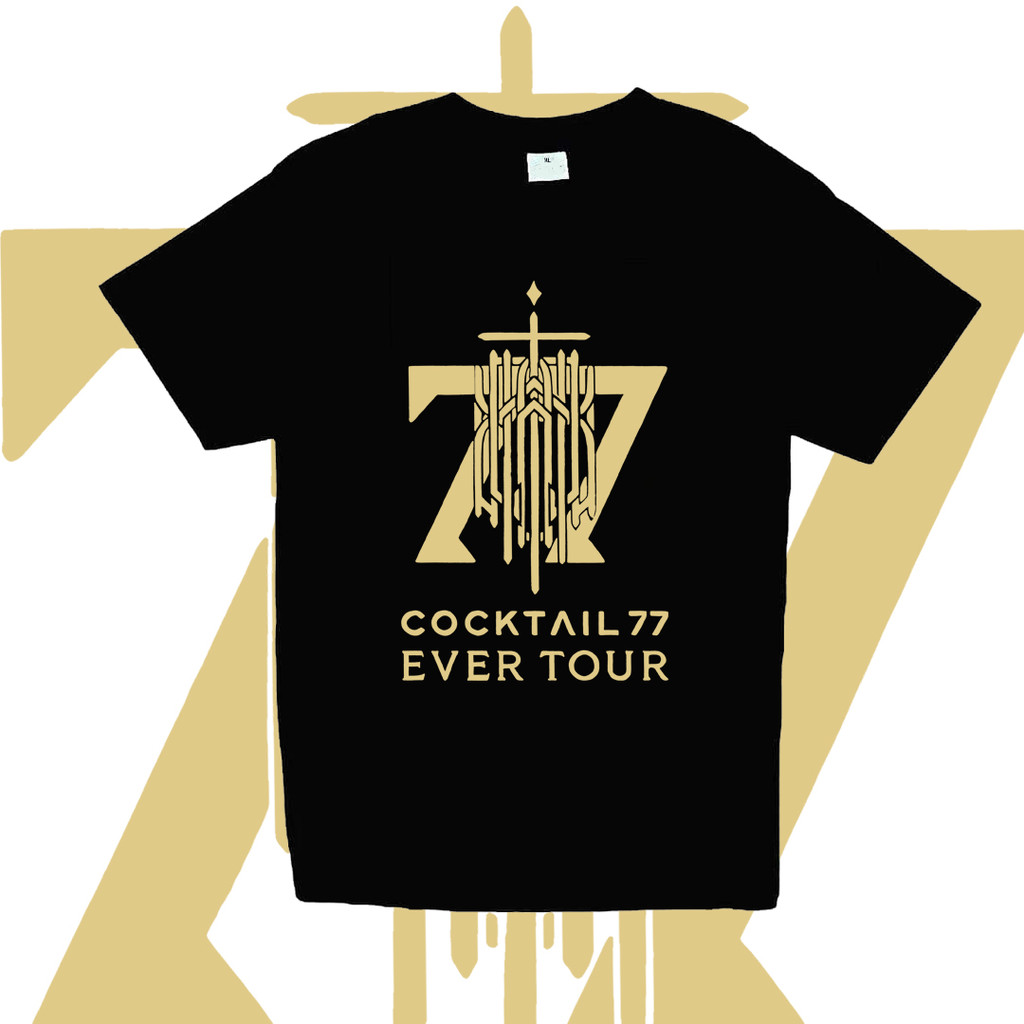 【พร้อมส่ง】 Cocktail 77 Ever Tour เสื้อยืดวง ผ้าฝ้ายคอกลมด้านบนสำหรับผู้ชายและผู้หญิง