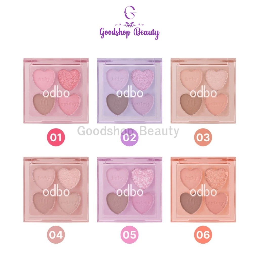 Odbo Baby Cutesy palette od2035  พาเลท อายแชโดว์