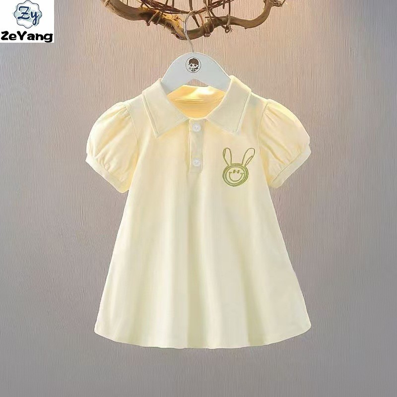 [ZY] 70-150 พร้อมสต็อกเด็กเสื้อโปโลลําลองกระโปรงเจ้าหญิงหวานเด็กสาวแฟชั่นชุดทุกการแข่งขันกระโปรงแฟชั่นเสื้อผ้าเด็กจัดส่งที่รวดเร็ว