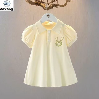 [ZY] 70-150 พร้อมสต็อกเด็กเสื้อโปโลลําลองกระโปรงเจ้าหญิงหวานเด็กสาวแฟชั่นชุดทุกการแข่งขันกระโปรงแฟชั่นเสื้อผ้าเด็กจัดส่งที่รวดเร็ว