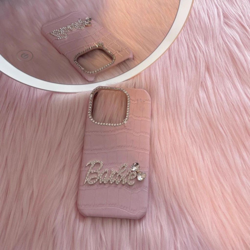 Premium Seriesbarbie-inspired Pink Rhinestone เคสโทรศัพท์ – ฝาครอบหนังแท้ประกายสําหรับ iPhone 16 15 14 13 12 11 Series, Girly Glamorous อุปกรณ์เสริมสําหรับผู้หญิงและวัยรุ่น ราคา ถูกที่สุด ดีลบีเคเค แกลเลอรีภาพที่ 7