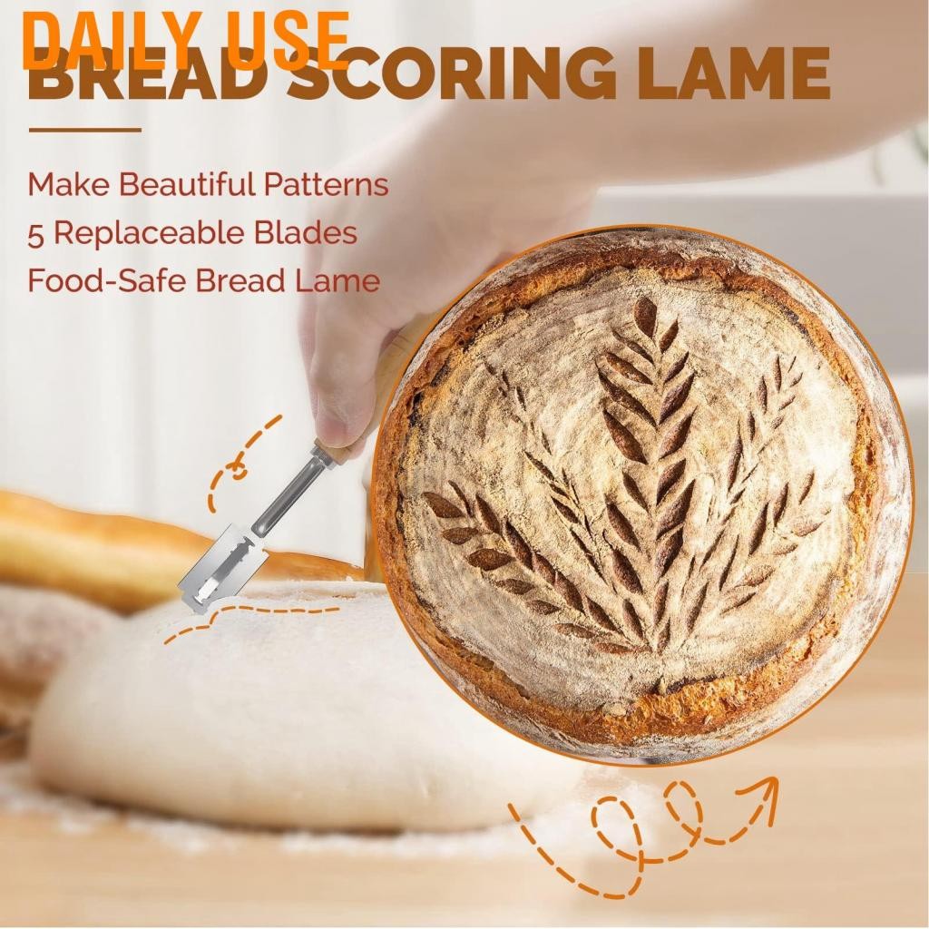 Daily Use ชุดตะกร้าการพิสูจน์อักษรขนมปังได้ง่ายถือ 2lbs dough round & roval sourdough maker เครื่องม