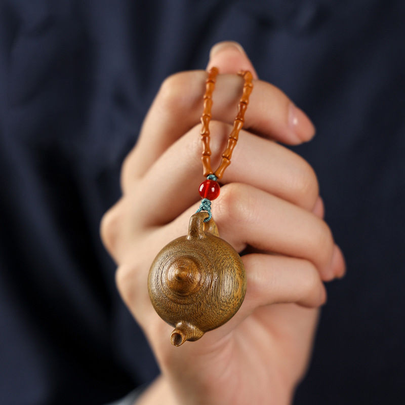 Olive Stone Bamboo Joint Step by Step ไม้จันทน์ DIY กาน้ําชาขนาดเล็กน่ารักจับ Hushou Word Play Part 