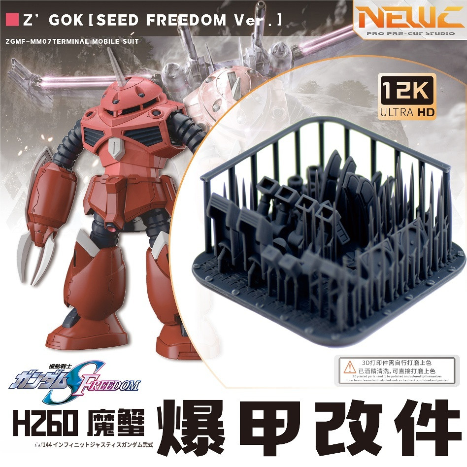NewC ARMOR อะไหล่อัพเกรดสําหรับ HG 1/144 ZGOK Freedom Ver