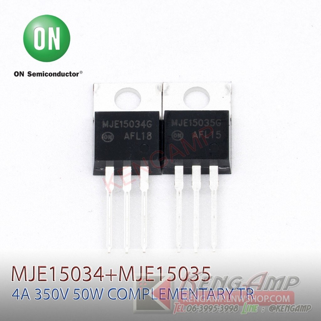 (1คู่) [TR] MJE15034 + MJE15035 Complementary TR 4A 350V 50W