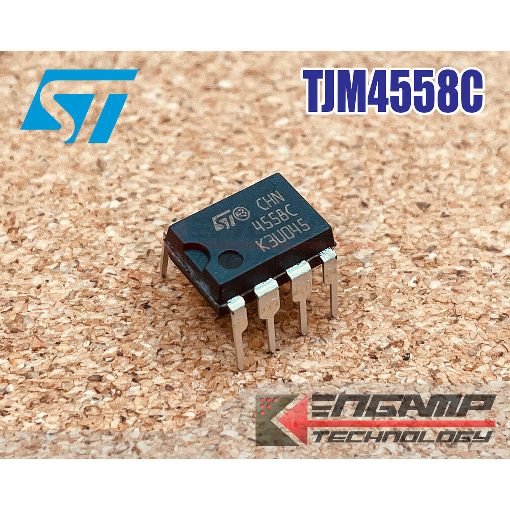 (มีตัวเลือก) [IC] TJM4558C DIP8 ST Dual OP-AMP