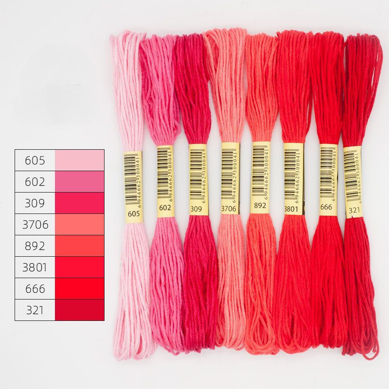 10 เส้น DMC 891 892 893 894 895 898 899 900 902 สีดำ เย็บปักครอสติพี มPremium สีรุ้ง ไหมขัดฟัน สำหรับเย็บปักร้อย ราคา ถูกที่สุด ดีลบีเคเค