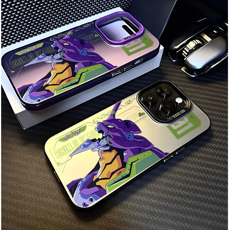 สําหรับ Xiaomi Mi 14T PRO 12T 13T 11 Lite POCO X5 X3 F5 F6 X6 X7 PRO 5G NFC F3 F4 GT C50 C51 กรณีอะนิเมะการ์ตูน Ikari Shinji Fighter EVA-01 Matte Hard Hard