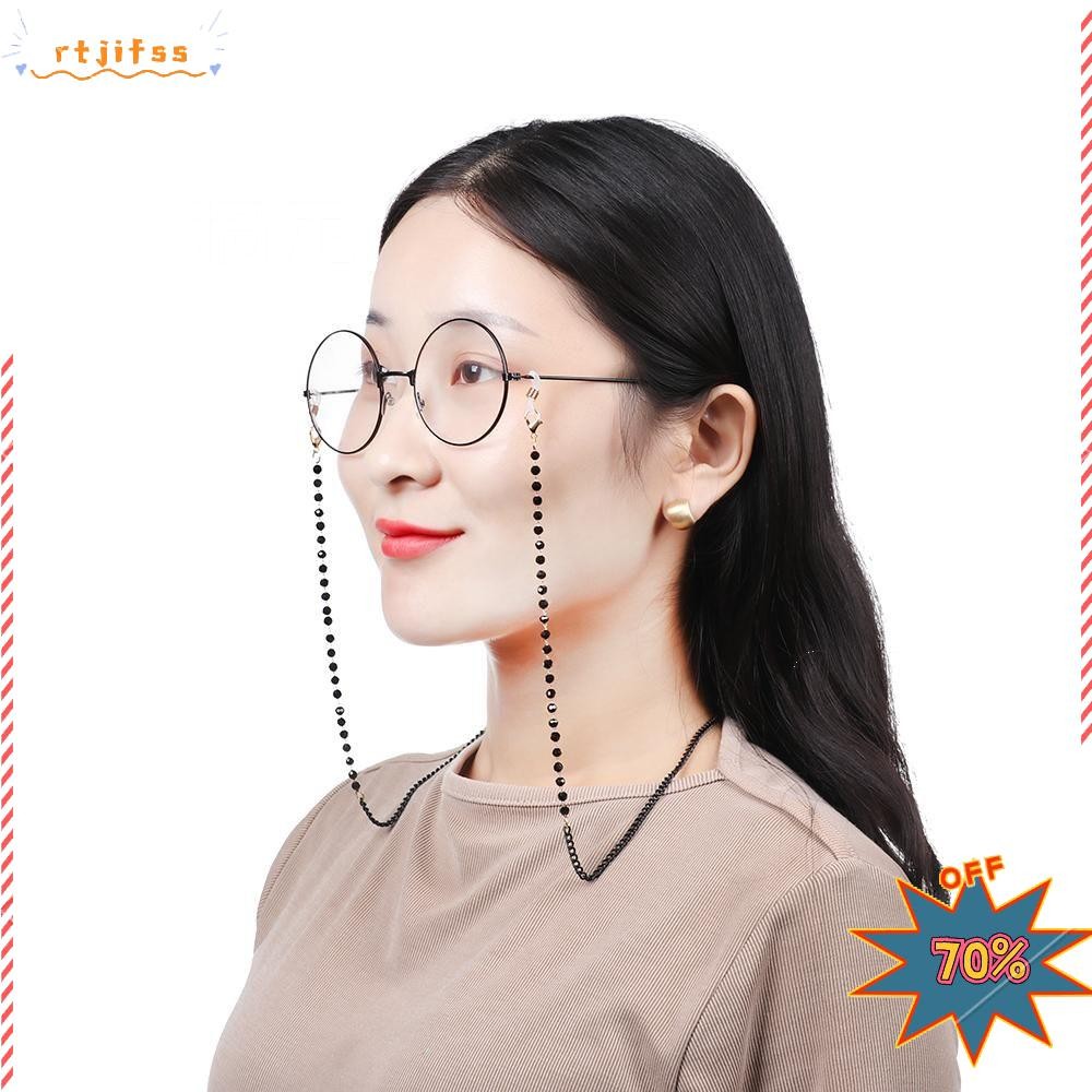 RTJIFSS99 Eyedress Lanyard แฟชั่นโลหะแว่นตากันแดดอะคริลิคคริสตัลสายคล้องสายไฟ