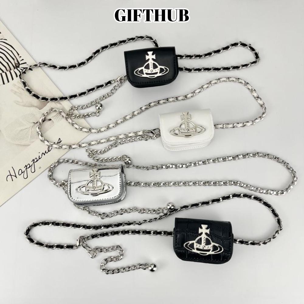 GIFTHUB กระเป๋าคาดเอว, กระเป๋ามินิ PU สีทึบ, ความเรียบง่ายของผู้หญิงอินเทรนด์กระเป๋าคาดเอวโซ่พังก์