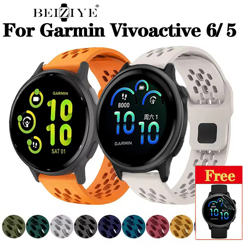 สําหรับ Garmin Vivoactive 6 สมาร์ทนาฬิกาซิลิโคนสําหรับ Garmin Vivoactive 5 SmartWatch สายรัดข้อมือกีฬาสร้อยข้อมือซิลิโคน Watchband Accessorie