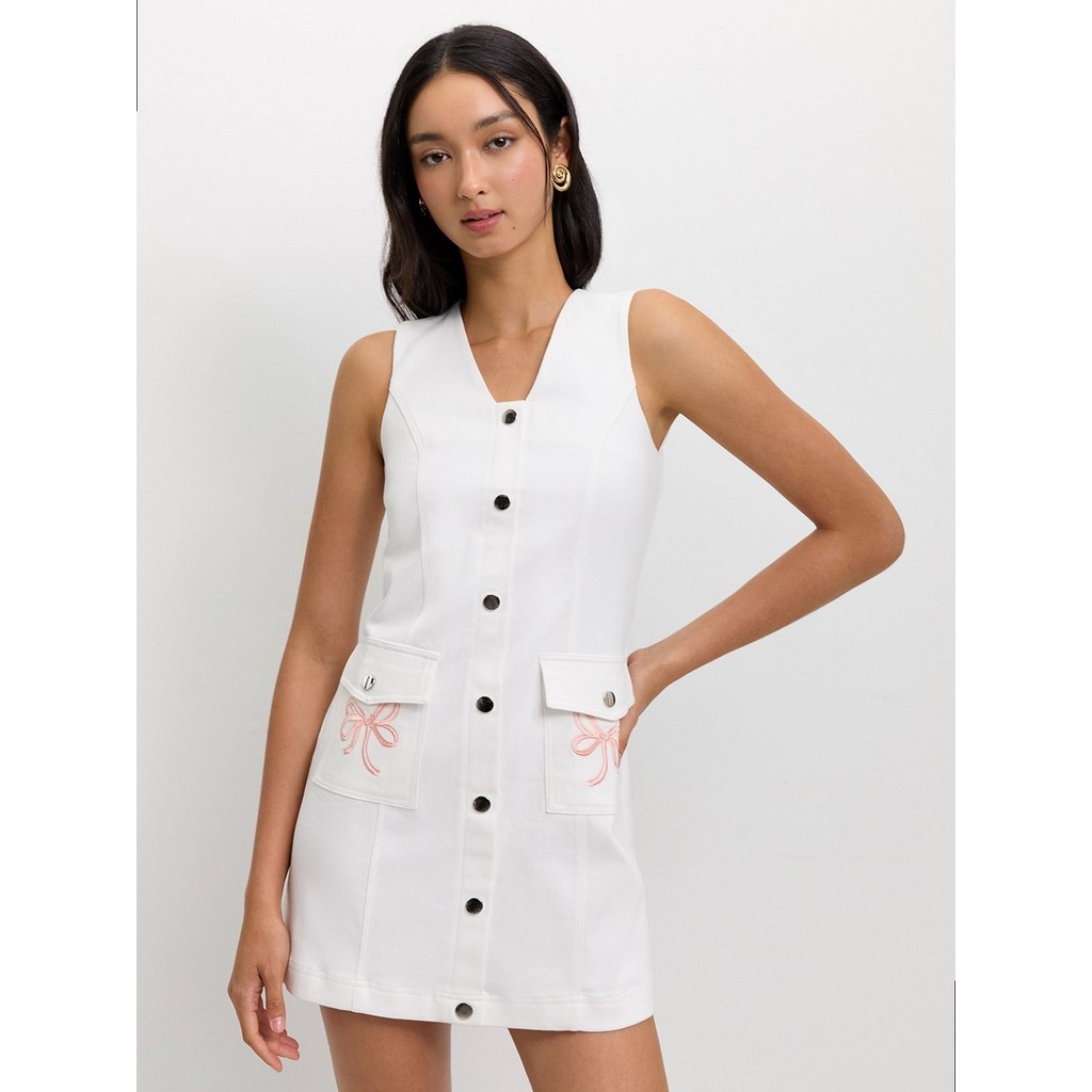 [Pomelo] เดรสติดกระดุม / Button-Down Dress