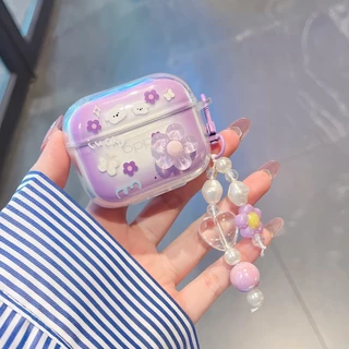 สําหรับ OPPO Enco Buds3/Buds 3 Pro เคส Case หูฟังบุคลิกภาพ วาฬ ลูกสุนัข ดอกไม้ ดาว ผีเสื้อ motif