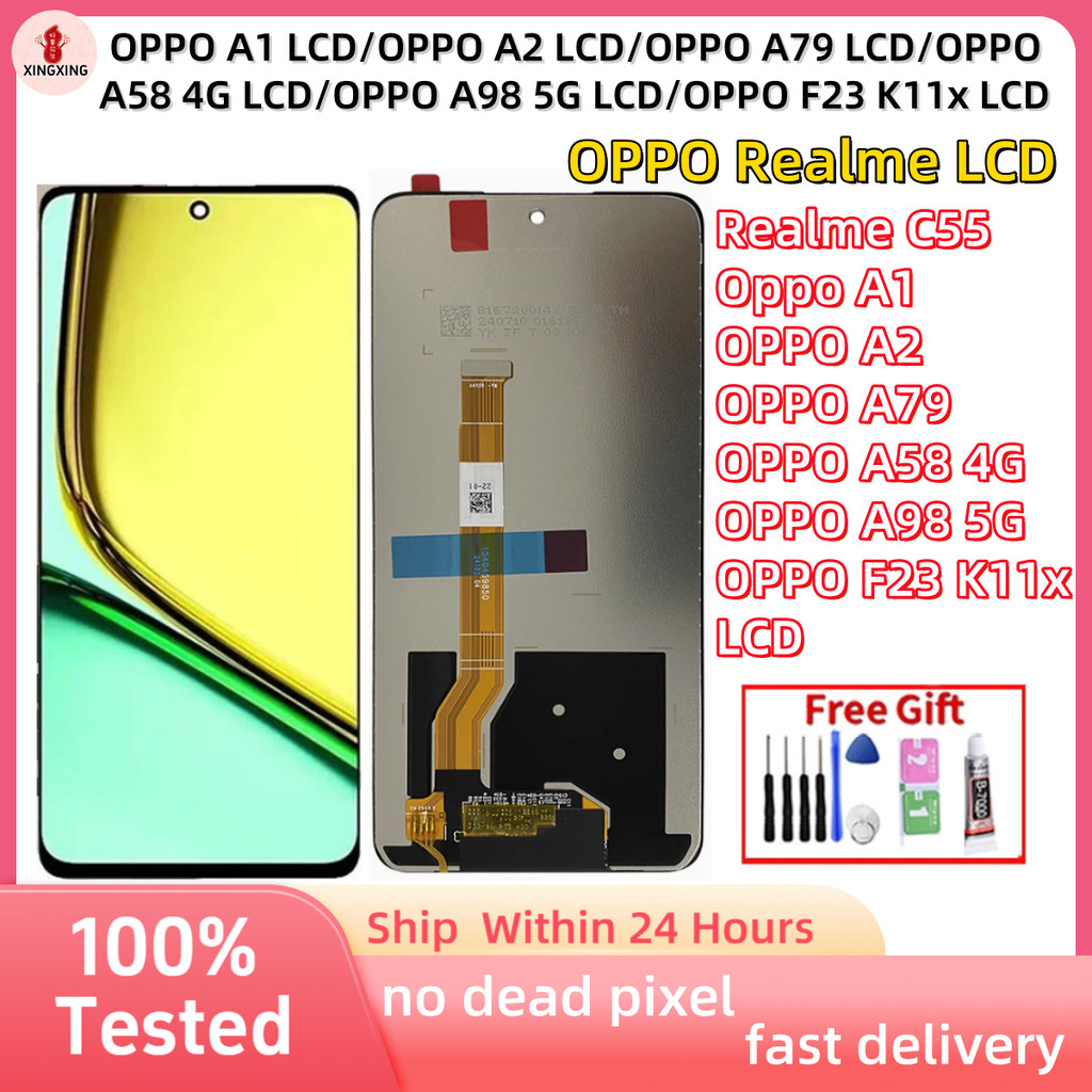 REALME C55 LCD สําหรับ Oppo A1 LCD/OPPO A2 LCD/OPPO A79 LCD/OPPO A58 4G LCD/OPPO A98 5G LCD/OPPO F23