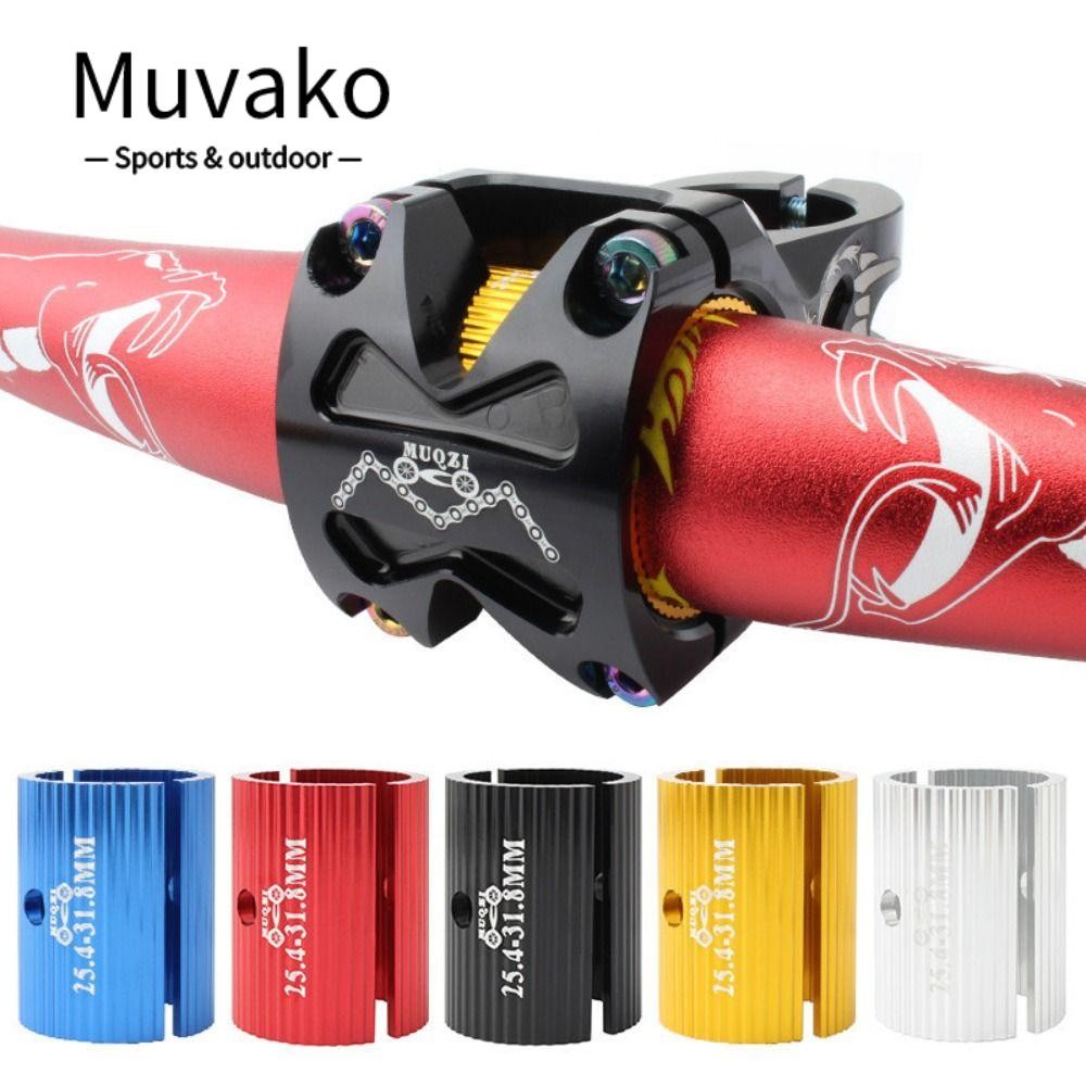 MUVAKO การแปลงแฮนด์จักรยาน, 31.8 มม.ถึง 35 มม. 5 สีการแปลงตัวเว้นวรรคจักรยาน,ชิม 25.4 มม.To31.8 มม.อลูมิเนียมอัลลอยด์รูรับแสงปรับอะแดปเตอร์