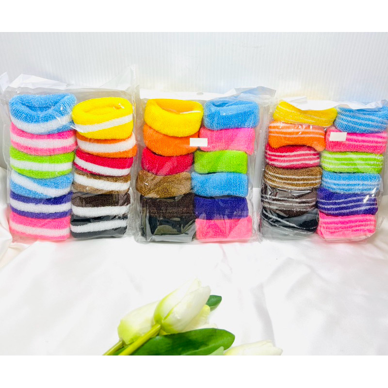 LOKAL (acc ptk) LOCAL DONUT HAIR TIE / LARGE COLORFUL DONUT HAIR TIE COTENTS 1 ชิ้น / มัดผมยาง / มัด