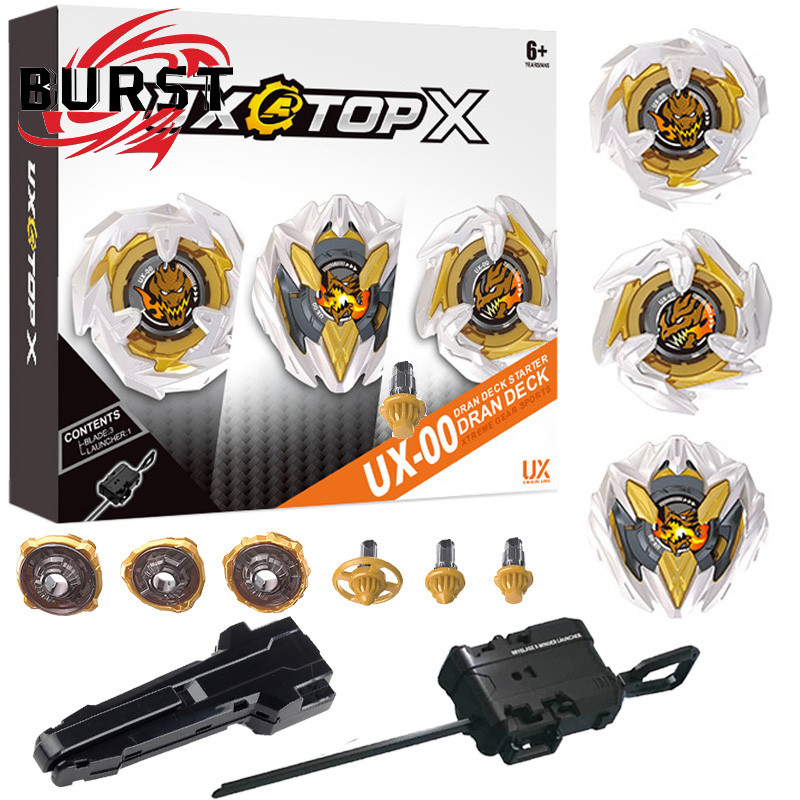 Bey X UX-00 Dran Deck Starter Set Bey Xtreme พร้อม Launcher Led Grip ชุดสําหรับ Bey Burst ของเล่นเด็