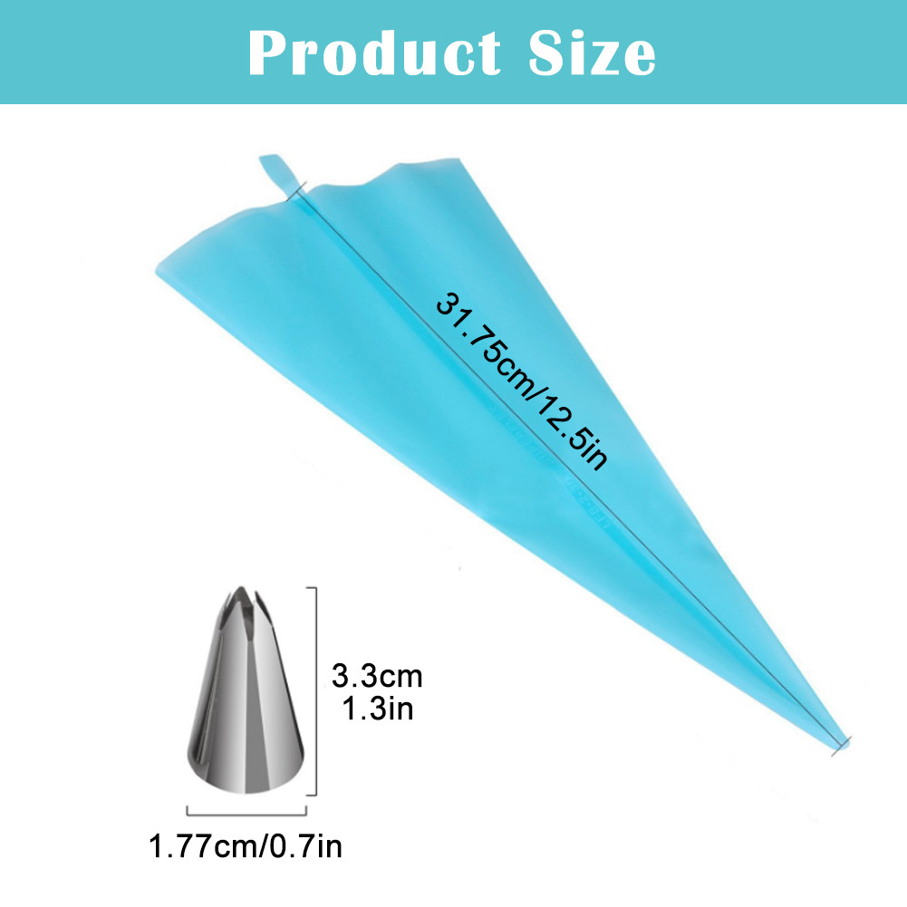 ชุดหัวบีบครีม สุดคุ้ม! 27 ชิ้น พร้อมกล่องบรรจุ หัวบีบครีม หัวบีบวิปครีม หัวบีบครีมเค้ก หัวบีบขนม หัวบีบพร้อมถุง - รูปที่ 7