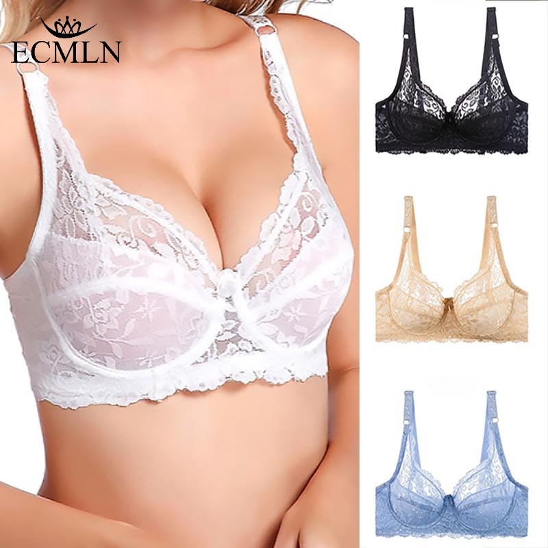 อีซีเอ็มเอ็น ขนาดใหญ่บางเฉียบผ้าฝ้ายถ้วยปรับชุดชั้นในลูกไม้เซ็กซี่ยกทรงกับแหวนเหล็กรวบรวมชุดชั้นในสตรีชุดชั้นใน