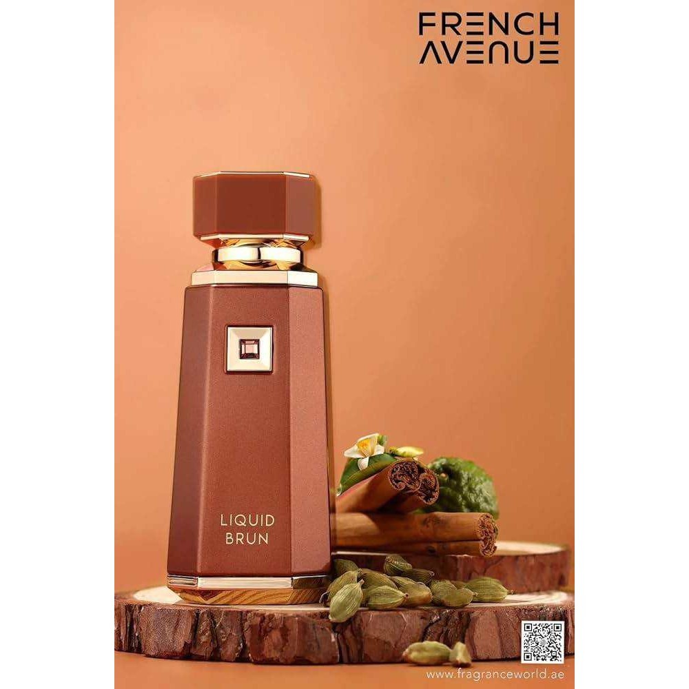 น้ำหอมดูไบ Fragrance World French Avenue Liquid Brun EDP Unisex 3.4 Fl Oz