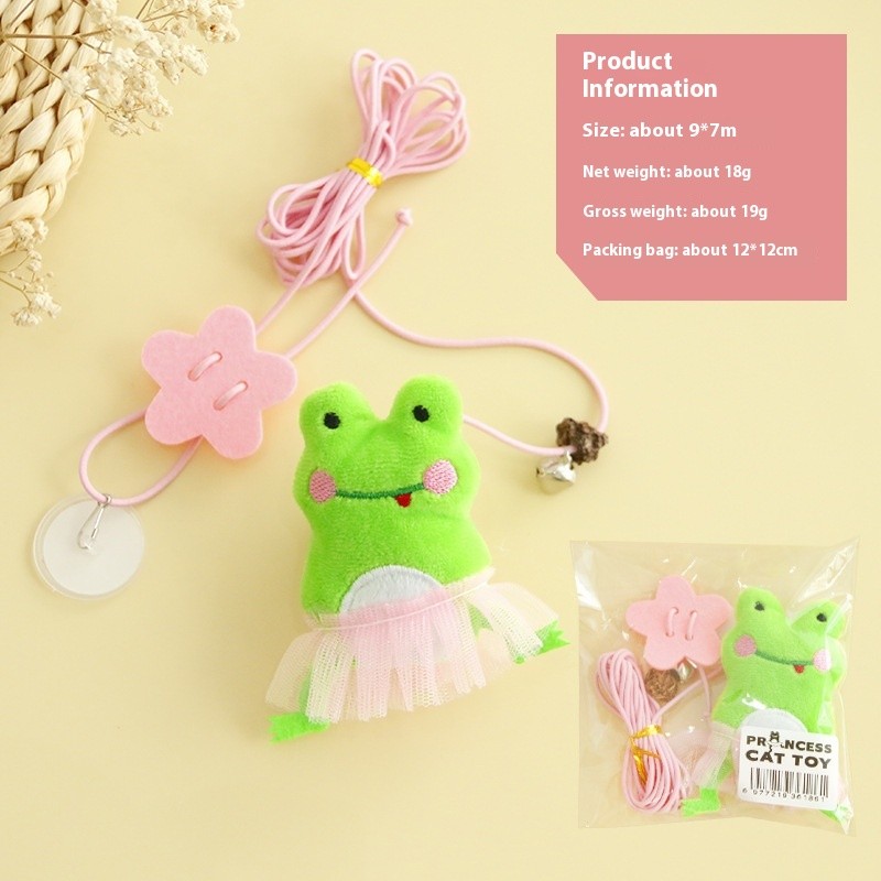 ใหม่ของเล่นแมวตัวเองผ่อนคลายเครื่องมือแกว่งแกว่งแกว่งแขวนประตูของเล่นแมวกบของเล่นแมวแขวนกัดทนแมวผลิตภัณฑ์ - รูปที่ 5