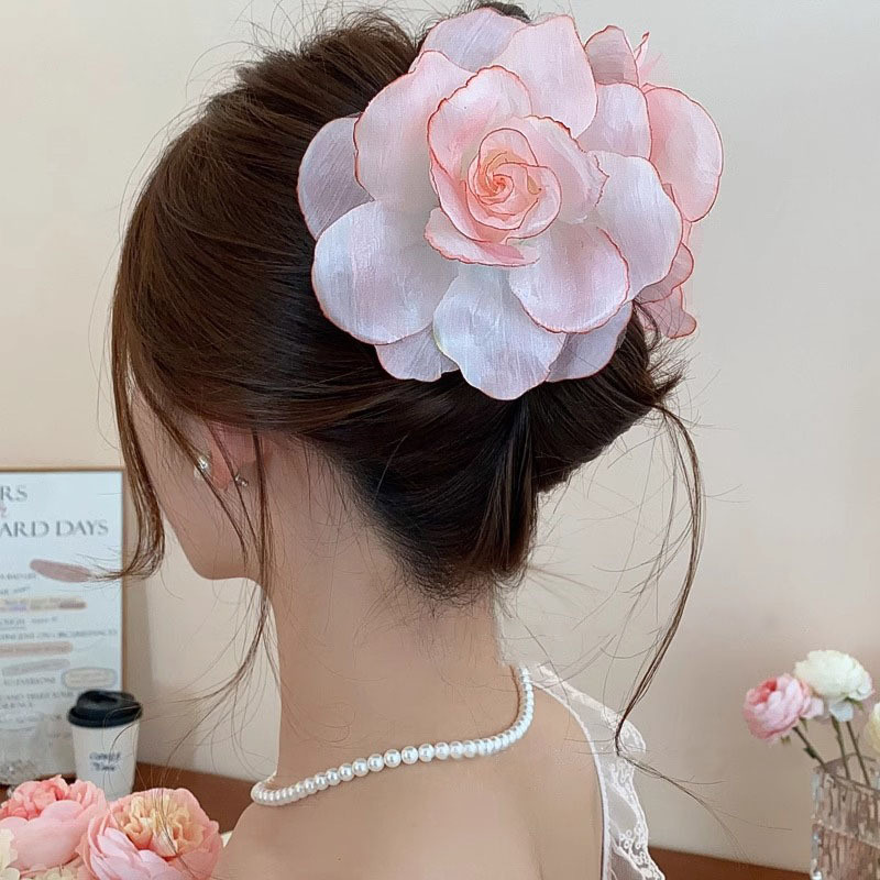 สไตล์วันหยุดชายทะเล~คลิปจับดอกไม้ตาข่าย คลิปฉลาม