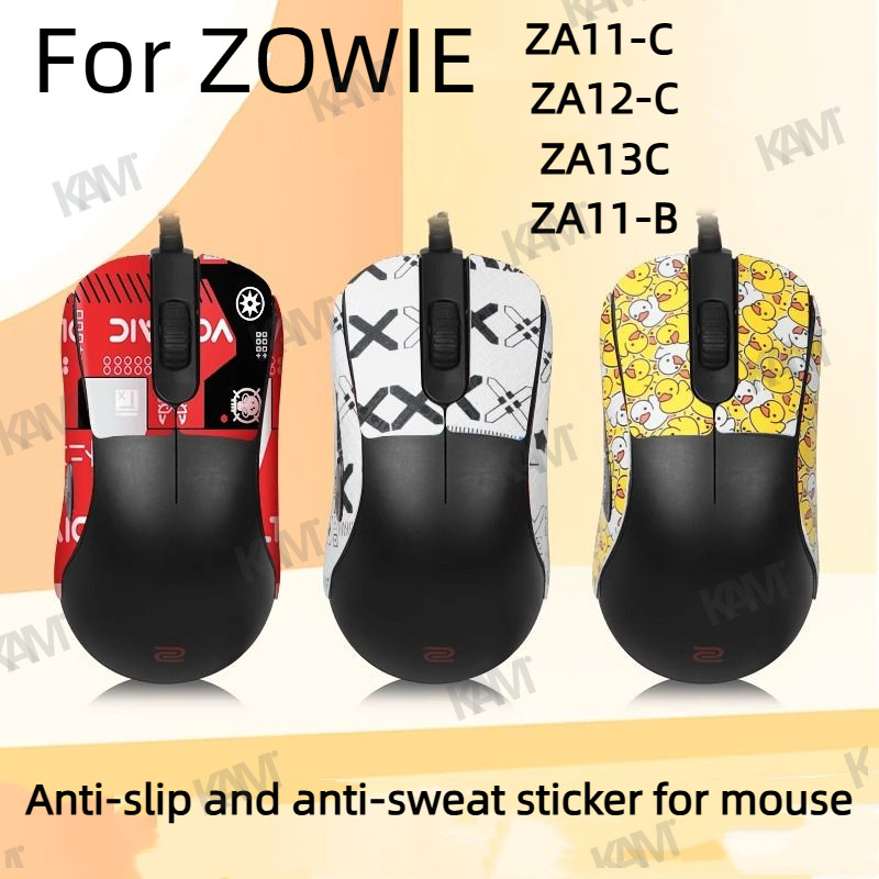 [Kam]สําหรับ ZOWIE ZA11-B/ZA11-C/ZA12-C/ZA13C Mouse สติกเกอร์ป้องกันเหงื่อสติกเกอร์กันลื่นการ์ตูนด้า