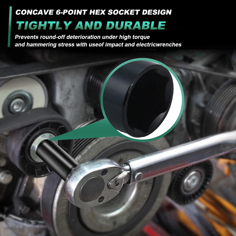 🚚สต็อกพร้อมในกรุงเทพ🚚 8-32mm ลูกบล็อก ชุดบล็อก บล็อกชุดดำยาว ตัวยาว ลูกบล็อกยาวพิเศษ บล็อกประแจยาว ลูกบล็อกยาว 1/2'' บล็อกประแจยาว 20 ตัว /ชุด - รูปที่ 2