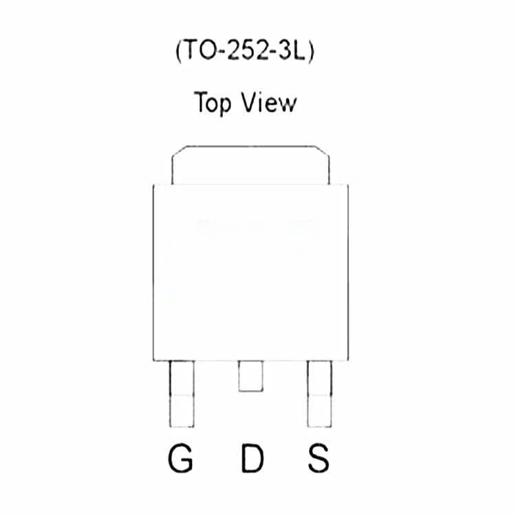 Mosfet Paste 090N03L 30V 40A, Channel N, TO-252 (SMD)