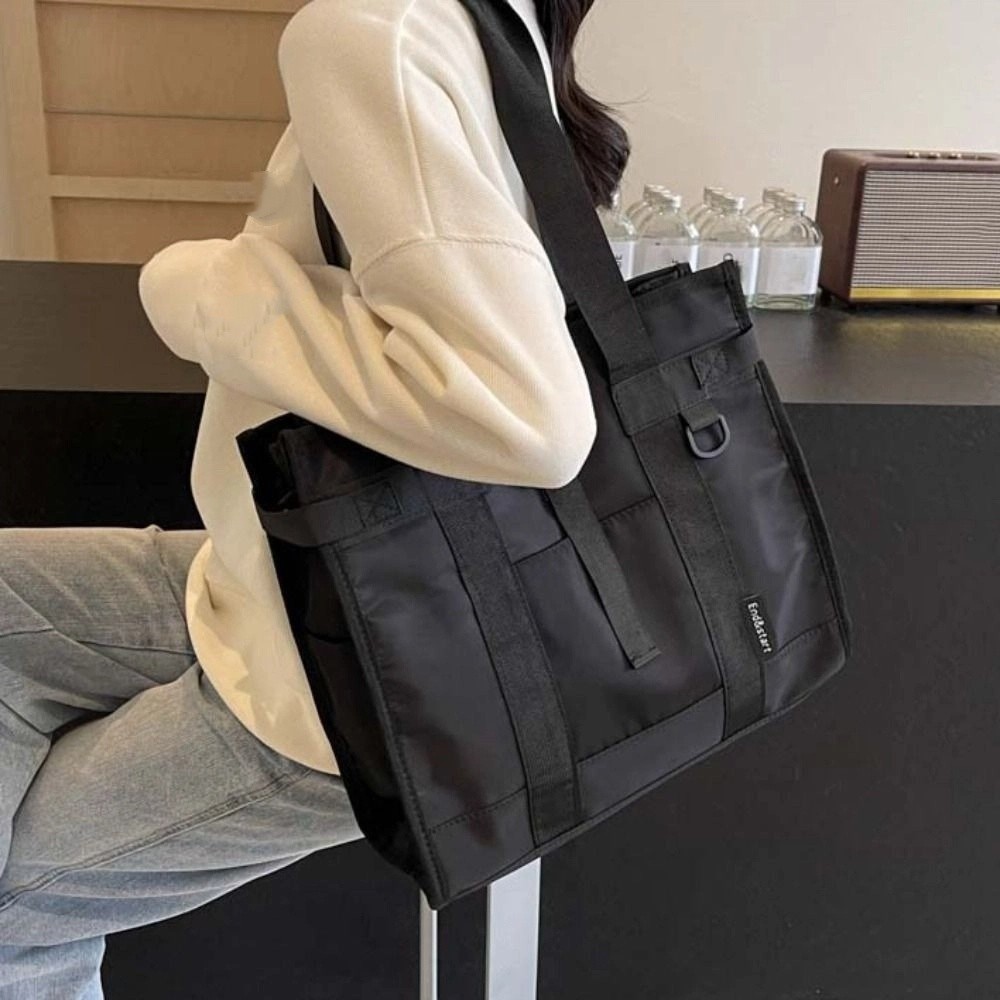 TWINKLE Oxford Briefcase,Multi-functional Solid Color Oxford Crossbody Bag, Stylish Waterproof Large Capacity Portable Men Handbag College Student - รูปที่ 7