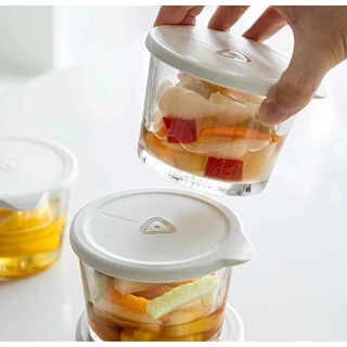 Omocha | ถ้วยแก้วพร้อมฝา สำหรับน้ำพริก Glass Storage Container