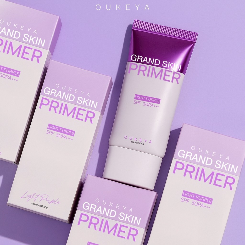 OUKEYA GRAND SKIN PRIMER SPF30 PA+++ โอกิยะ ไพรเมอร์หน้า ปรับสภาพผิวให้ดูไบร์ท กระจ่างใส เบลอรูขุมขน - 4