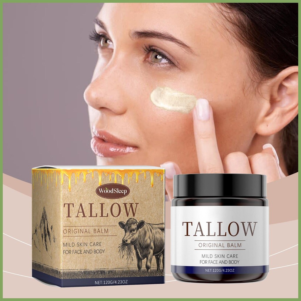 Tallow Balm Beef Tallow Face Balm Moisturizing Balm 120g Beef Tallow Cream Tallow Balm Pure Tallow H