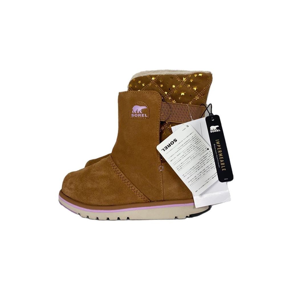 Sorel Ny3974 รองเท้าเด็กเยาวชน Riley Snow Boots 21Cm Camel ส่งตรงจากญี่ปุ่นมือสอง
