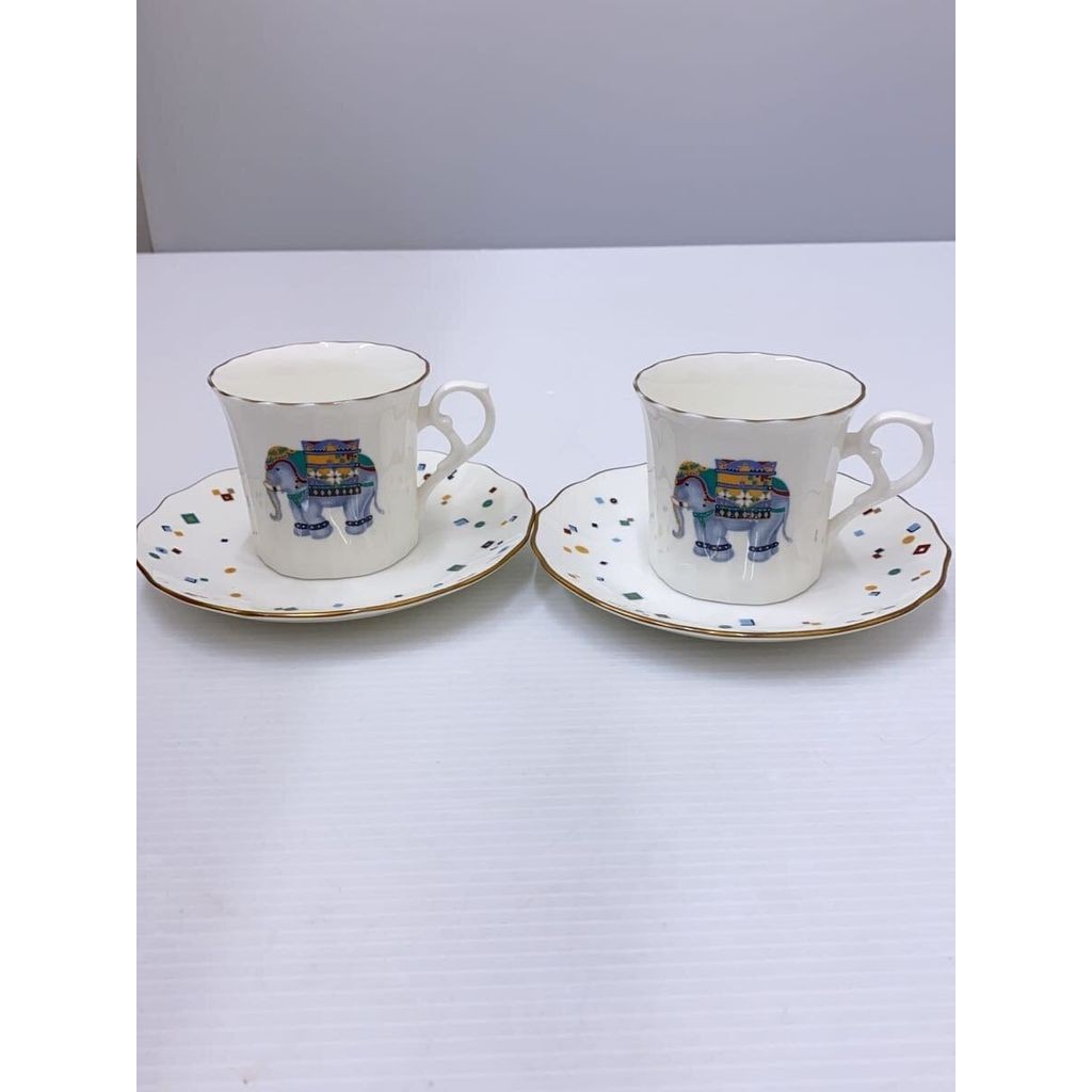 Narumi(นารูมิ) Narumi Ceramics Cup & Saucer Elephant BONE CHINA Direct from Japan Secondhand