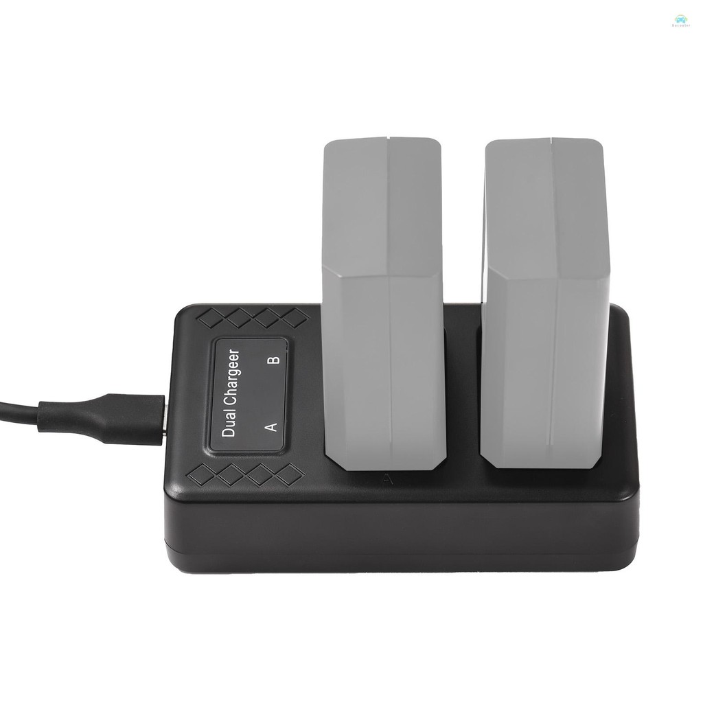Yb2 Dual Charger แบบพกพา 2 ช่องแบตเตอรี่สําหรับ Godox V1/ V860III Series แฟลช Speedlite แบตเตอรี่ VB26A/VB26B/VB30