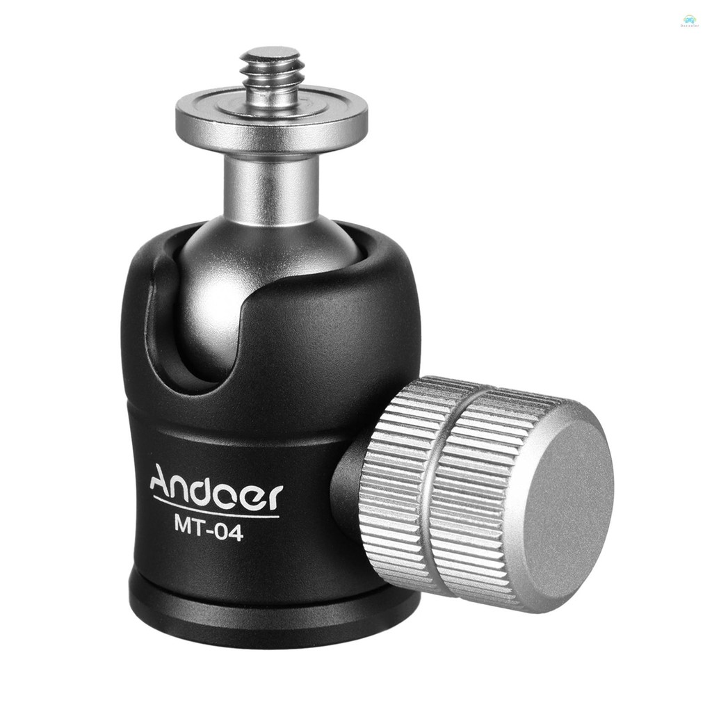 Yb2 Ballhead Andoer MT-04 Mini Ball Head 360 องศา Panoramic Ballhead สกรูมาตรฐาน 1/4 สําหรับติดตั้งก