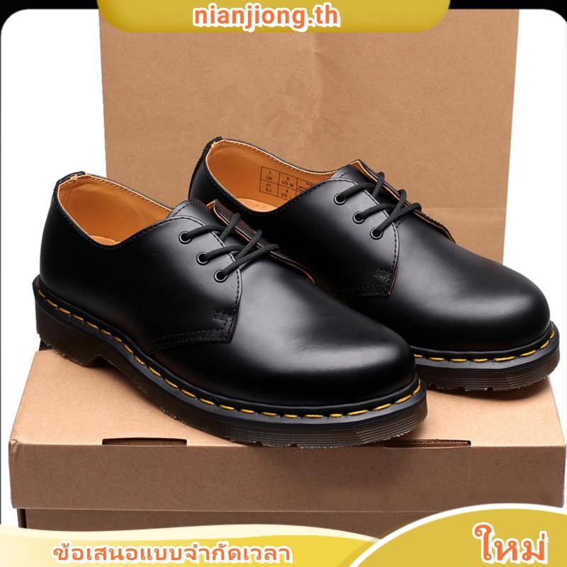 Dr.martens dormant Martin 1461 รองเท้าบูทมาร์ติน ข้อสั้น แบบหนัง คลาสสิก 3 รู สําหรับผู้ชาย และผู้หญิง XPDN