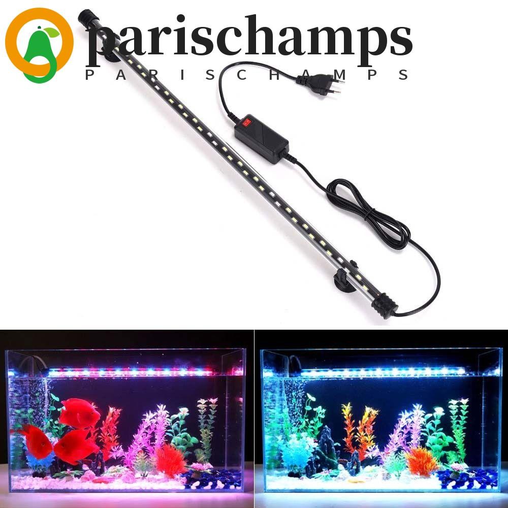 Parischamps ถังปลาคลิปถังปลา 18-58 ซม. Submersible โคมไฟพืชน้ําใต้น้ํา Decor ไฟ LED ปลูกโคมไฟพิพิธภัณฑ์สัตว์น้ํา