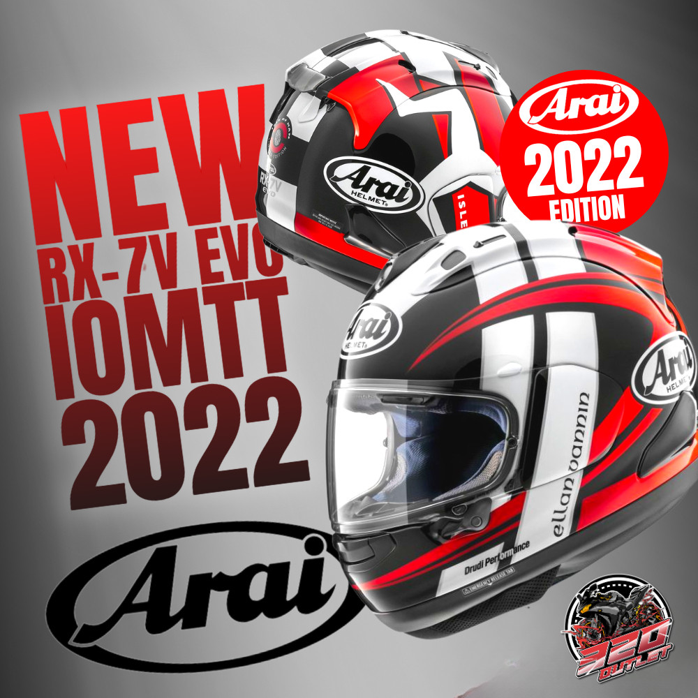 หมวกกันน็อคเต็มใบ ARAI RX-7V EVO IOM TT2022-2023 ส่งไว !! 320SP OUTLET 320SP OUTLET